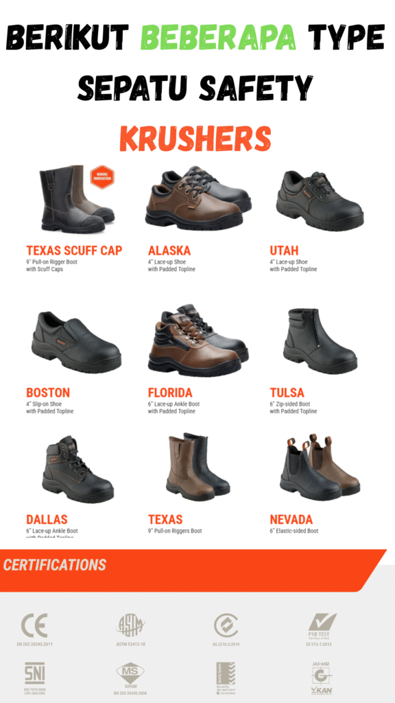 Distributor Krushers Safety Shoes