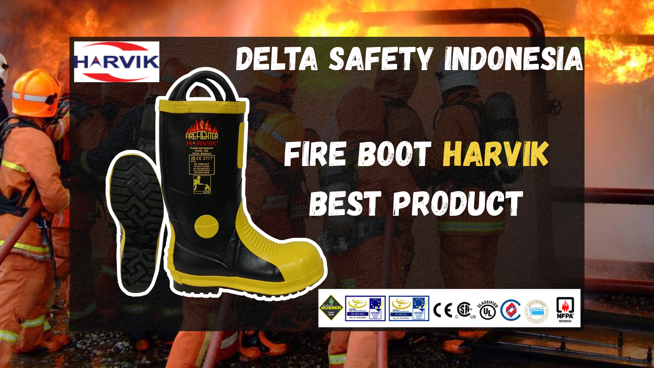 Sepatu Pemadam Kebakaran Harvik