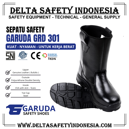 Sepatu Safety Garuda GRD-301 Black