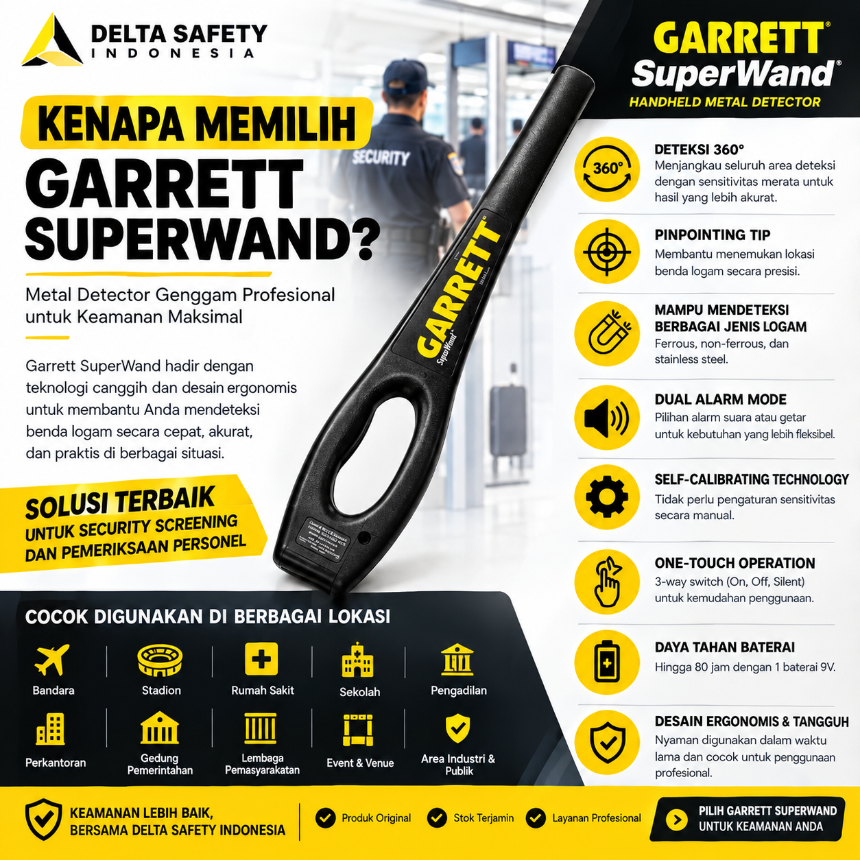 Garrett SuperWand Metal Detector
