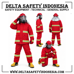 Baju Pemadam Kebakaran Lokal Lengkap Fullset
